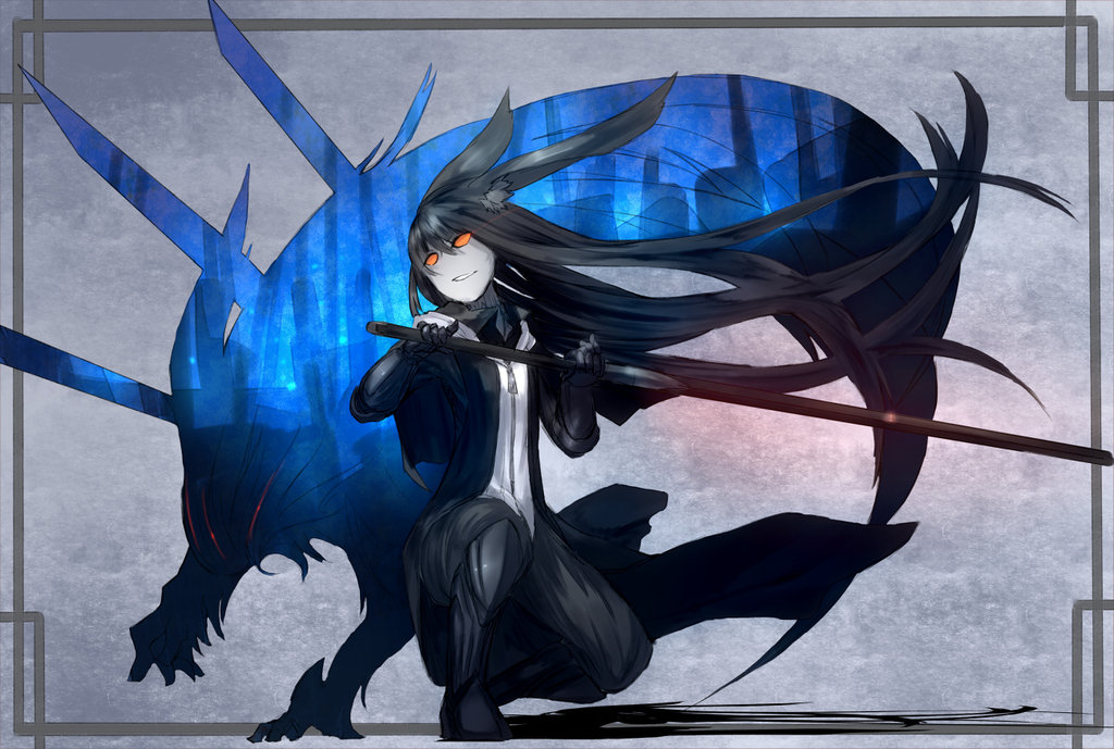 Anime Shadow Wolf Wallpaper Girl With By