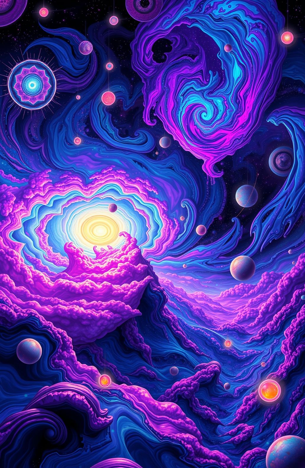 Trippy Space Wallpaper