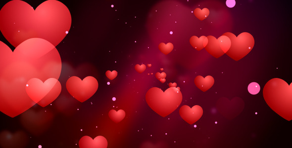 Romantic Hearts Background Graphicriver