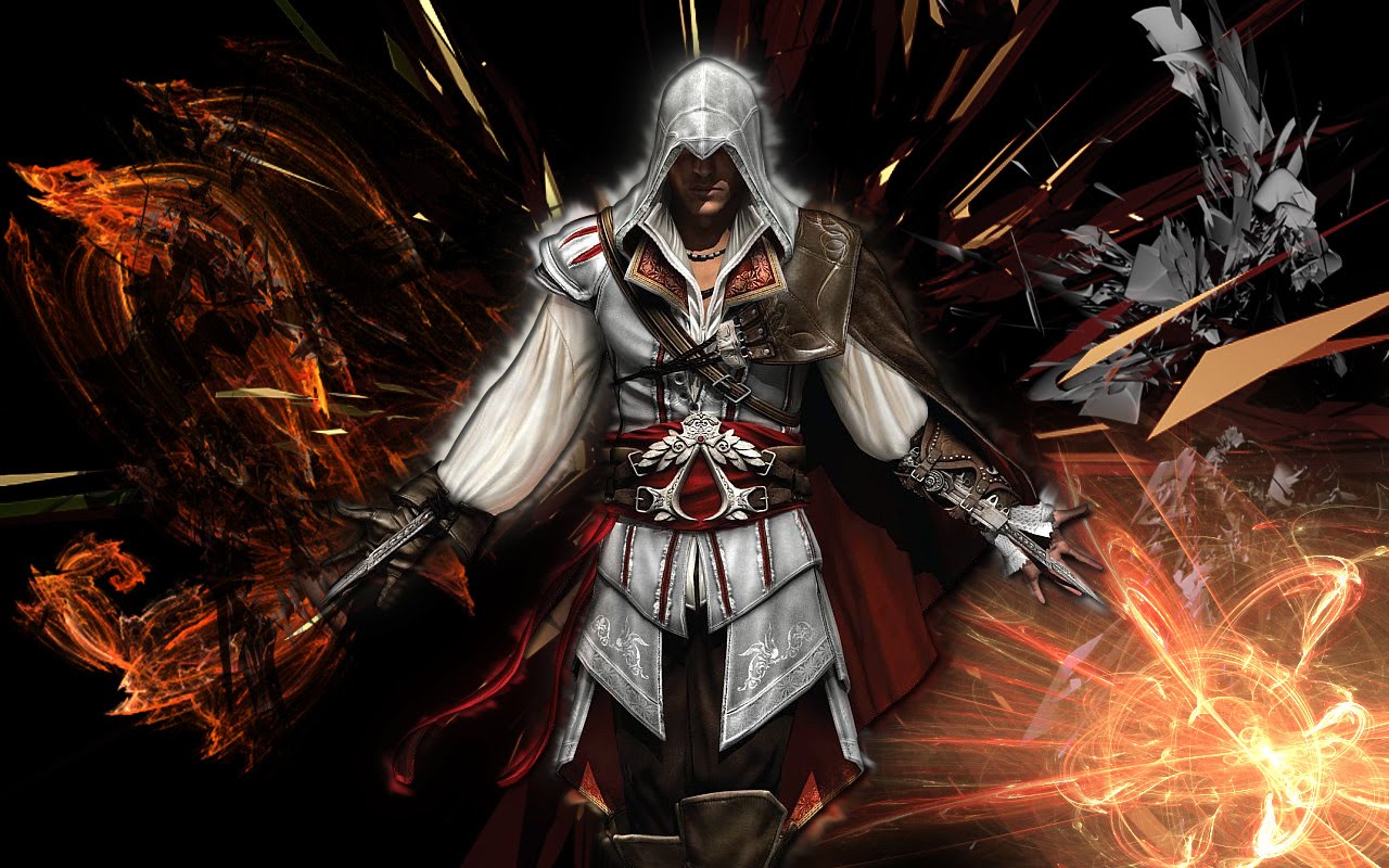 This is a PlayStation 3 Assassins Creed 2 wallpaper brought to you by 1280x800