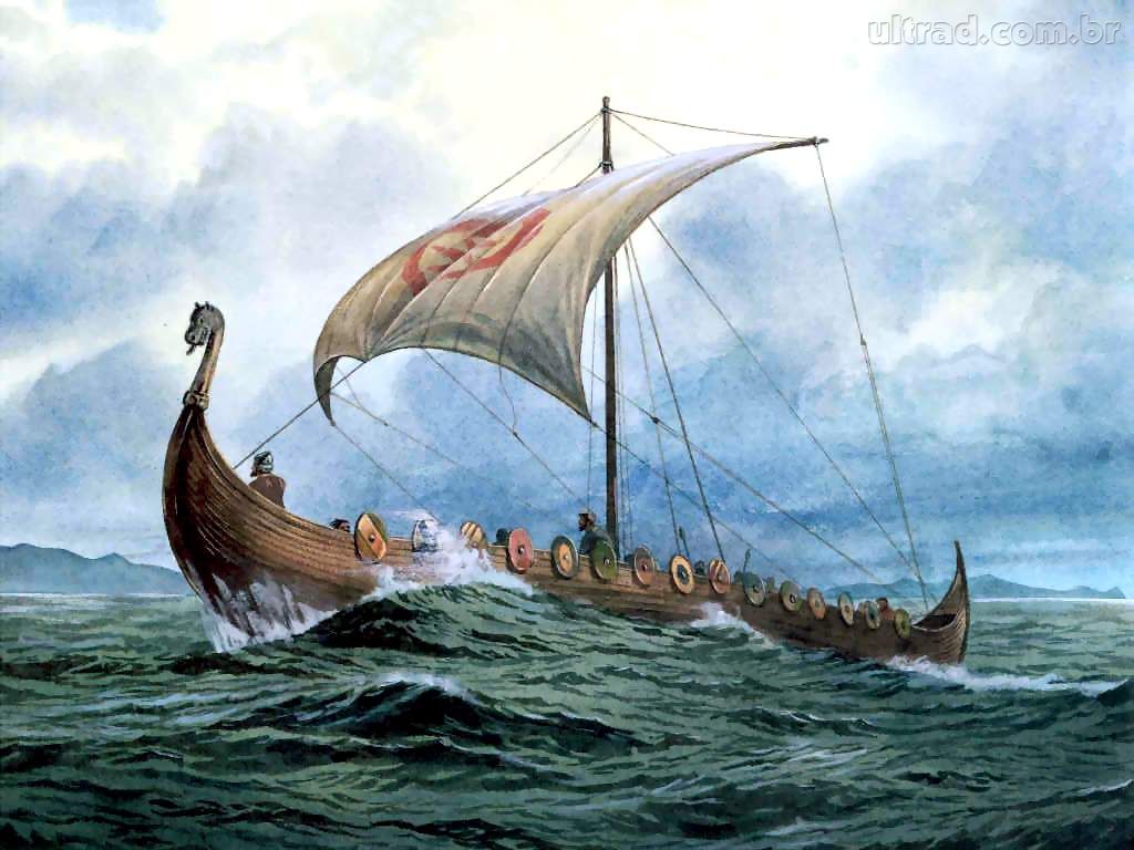 Papel de Parede Barco Viking