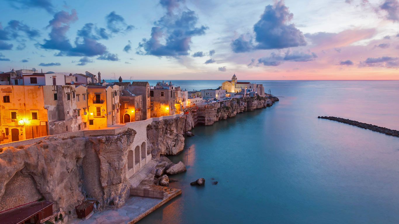 Vieste On The Adriatic Coast Of Italy Wallpaper By T1000