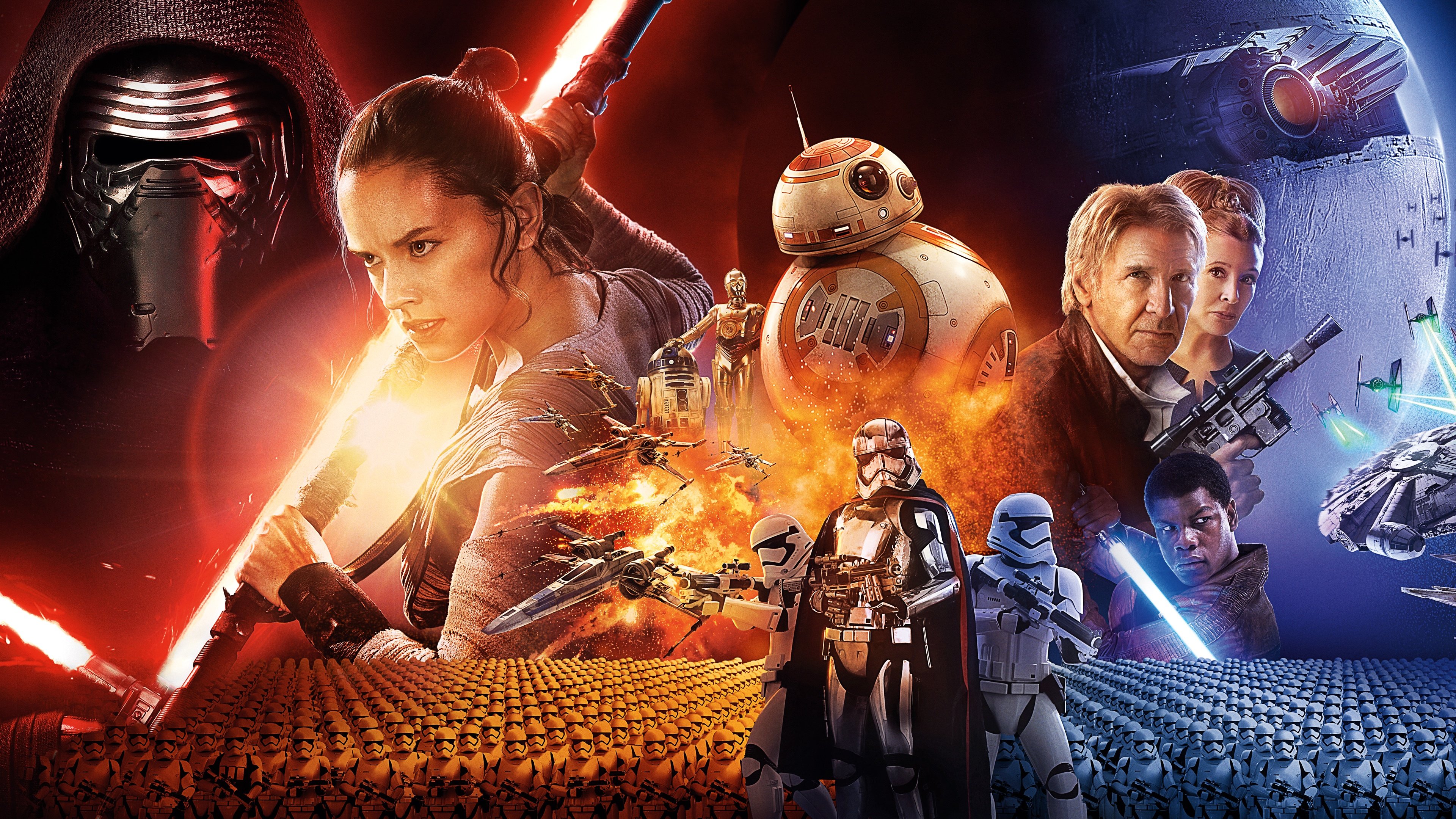RELATED For Star Wars The Force Awakens Poster Widescreen 3840x2160