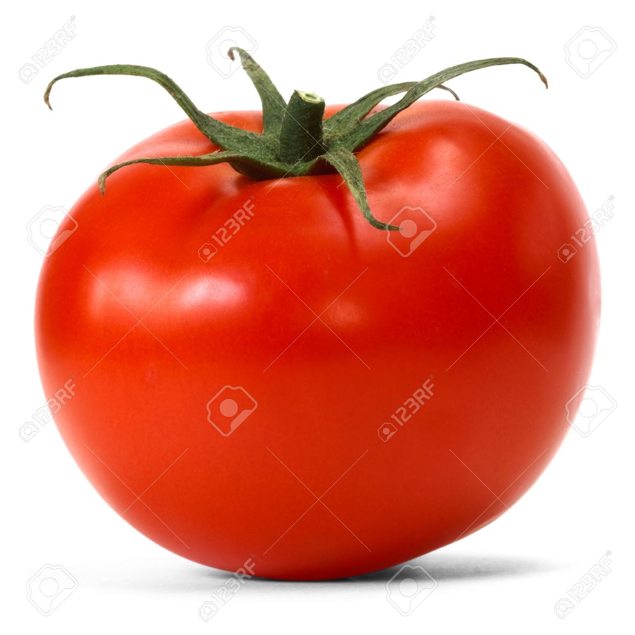 Tomato Over White Background Stock Photo Picture And Royalty