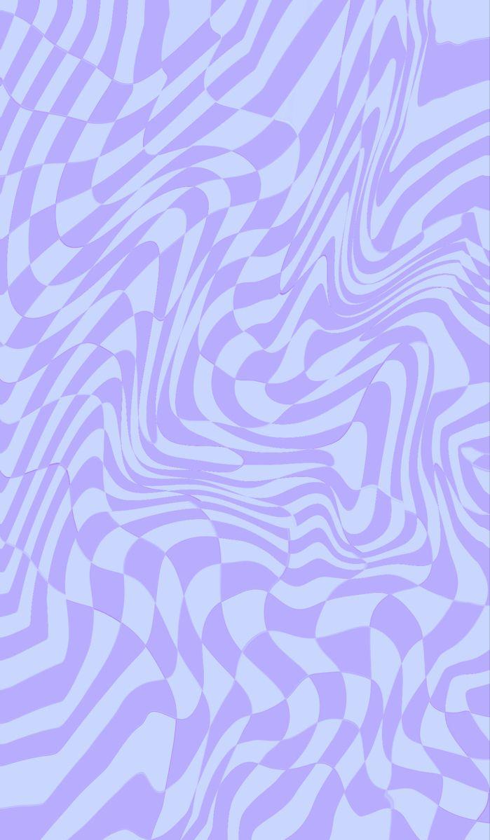Lilac Checkered Distorted Wallpaper In Purple