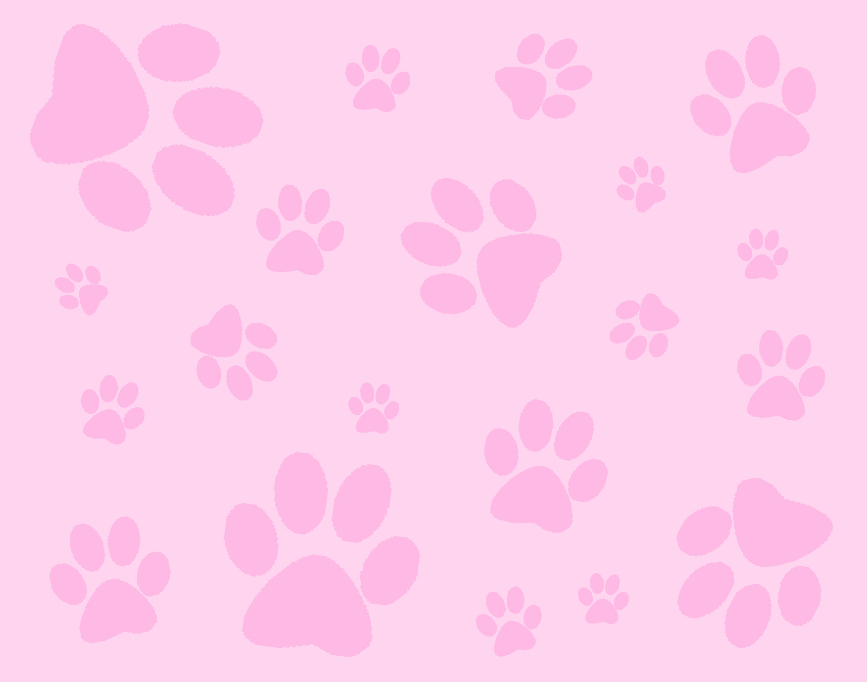 Pink Dog Paw Background