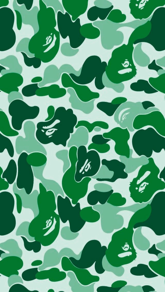 Bape Camo Iphone 5 Wallpaper comwallpapersbape green