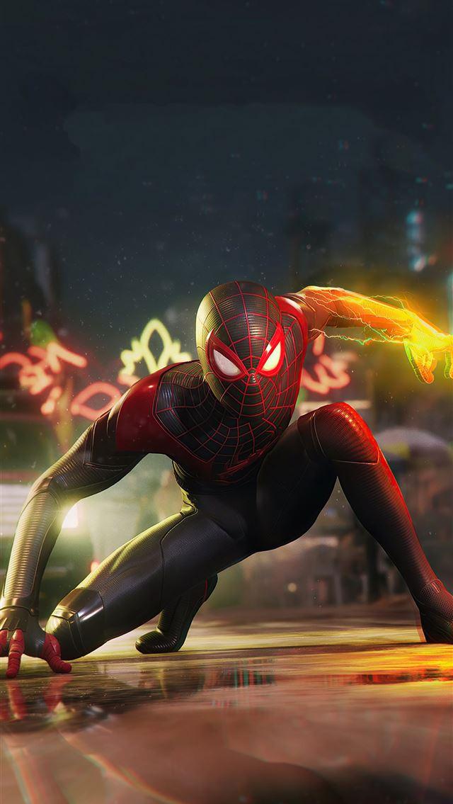 Best Spider Man Miles Morales iPhone HD Wallpaper