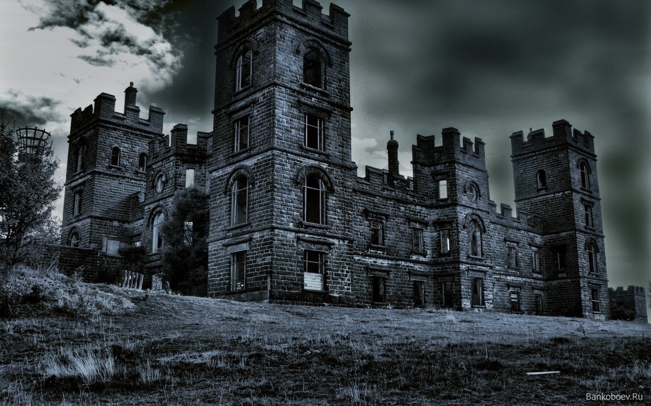 Castles Dark Wallpaper Gray Gothic Skyscapes