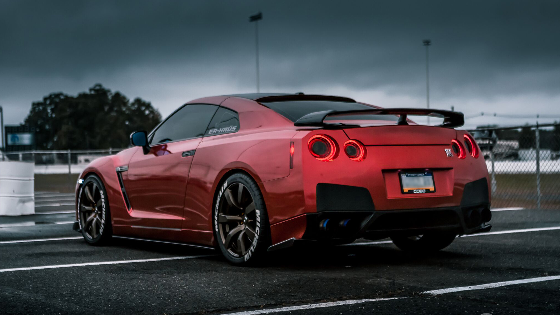 🔥 Free Download Red Nissan Gtr In Of 4k Uhd Car Wallpaper by @tylerg ...