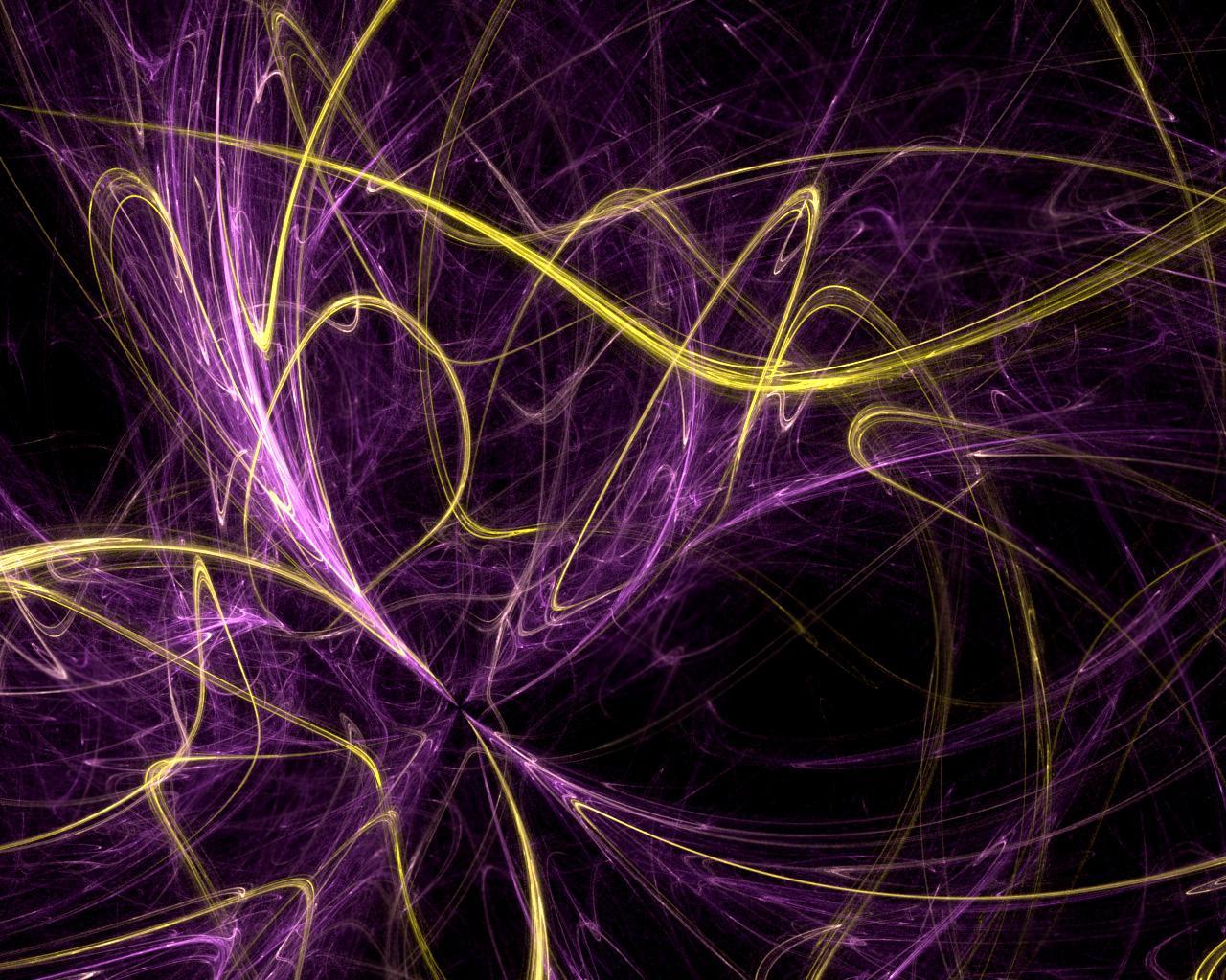 Purple And Gold Swirls Background Background For