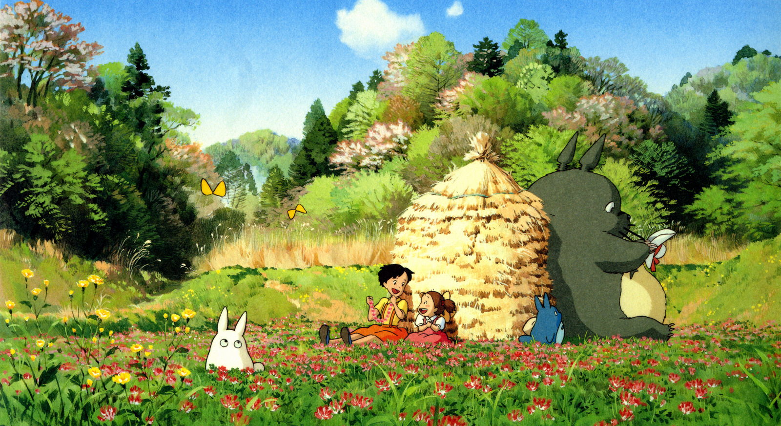 Sad Neighbor Totoro Anime HD Wallpaper Walls Find