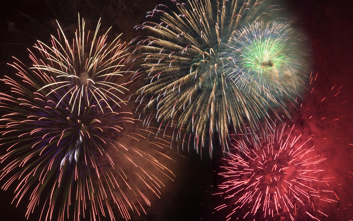 Happy New Year Fireworks Puter Desktop Wallpaper