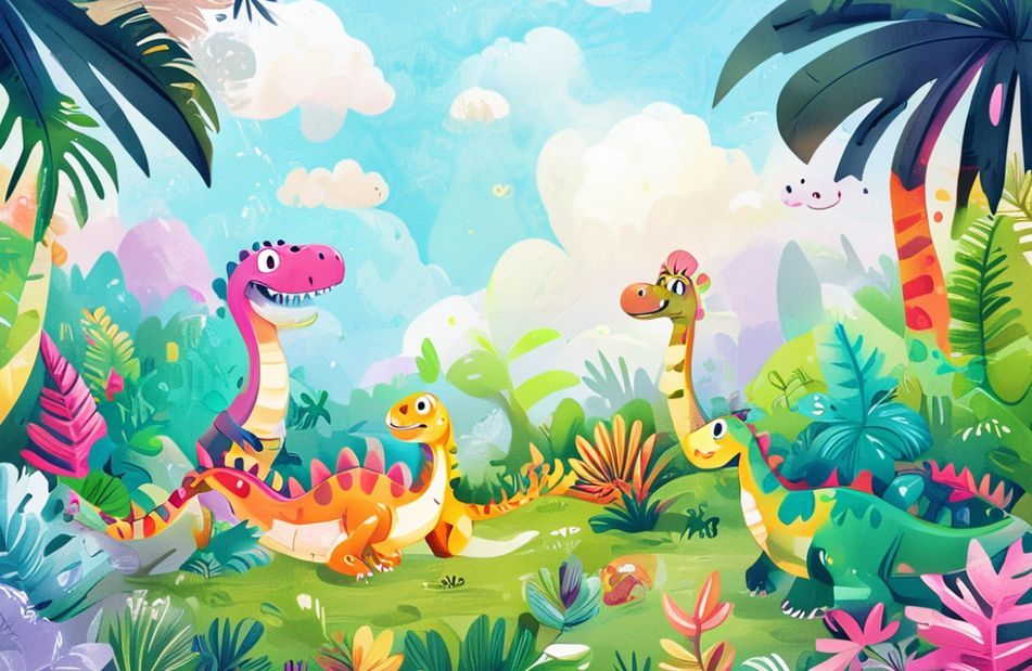 Cute Dinosaur Background