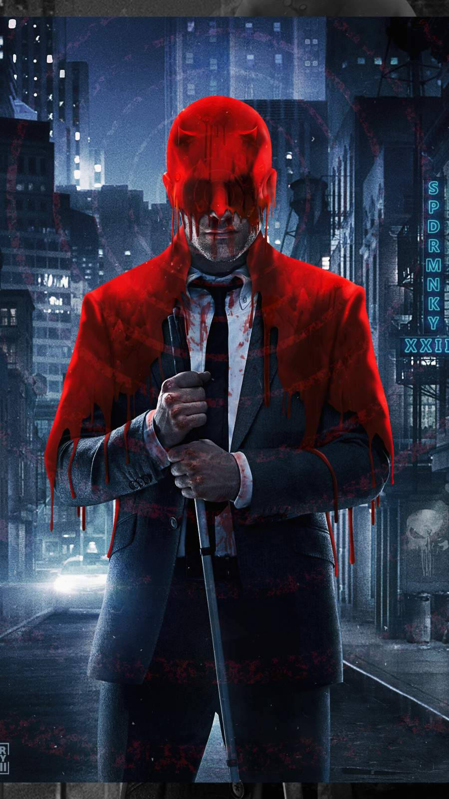 Daredevil Blood Abstract W2tk8ib73bc58ot4 Wallpaper