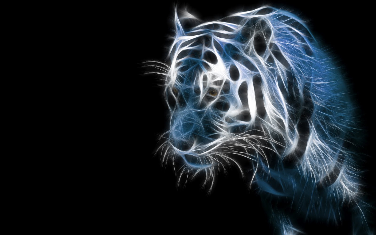 Vpinfobr Tigre Virtual Azul Wallpaper