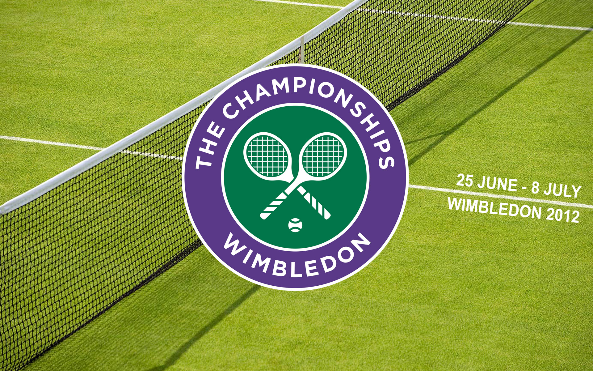 Logo Tennis Grass Court Wide Image Sports