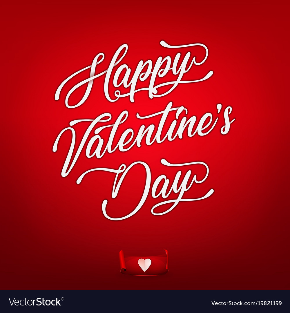 Happy Valentines Day Wallpaper Royalty Vector Image