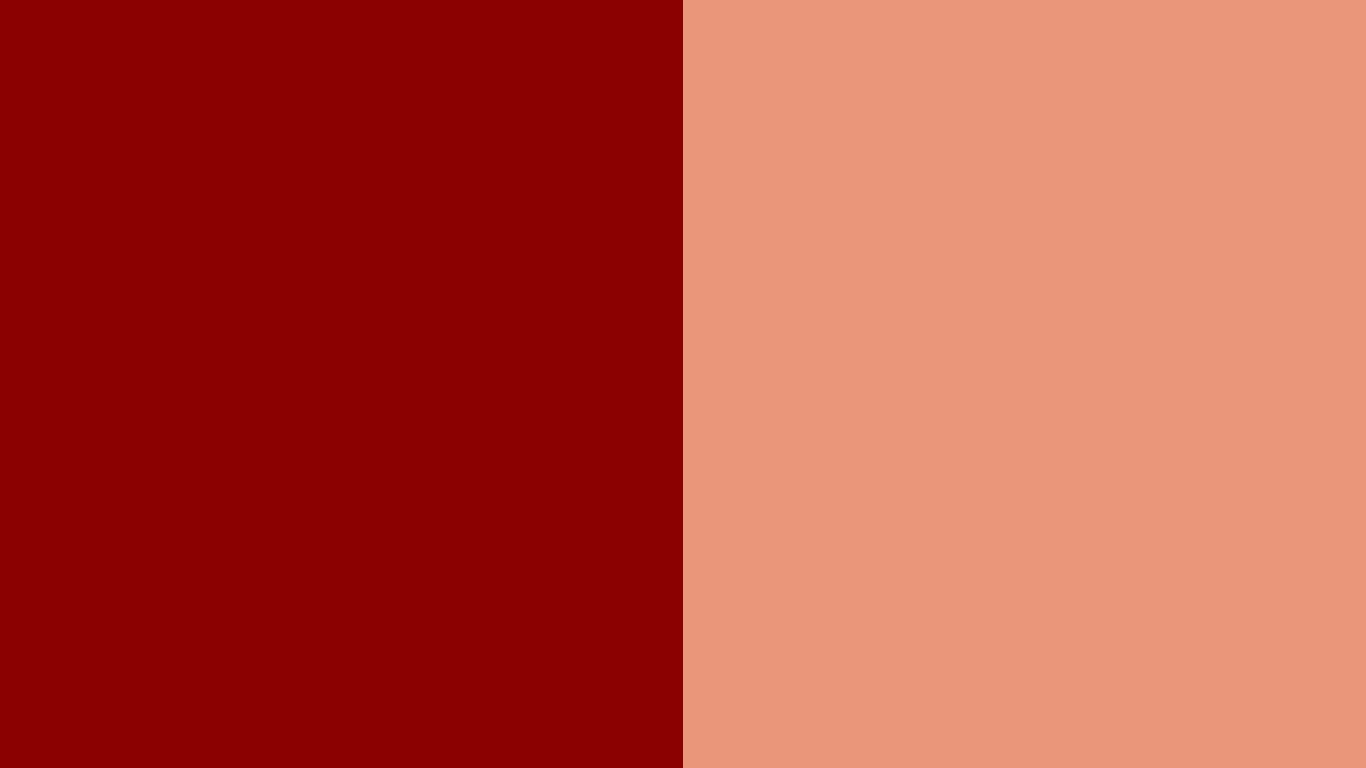 Salmon Color Background Dark Red And Two
