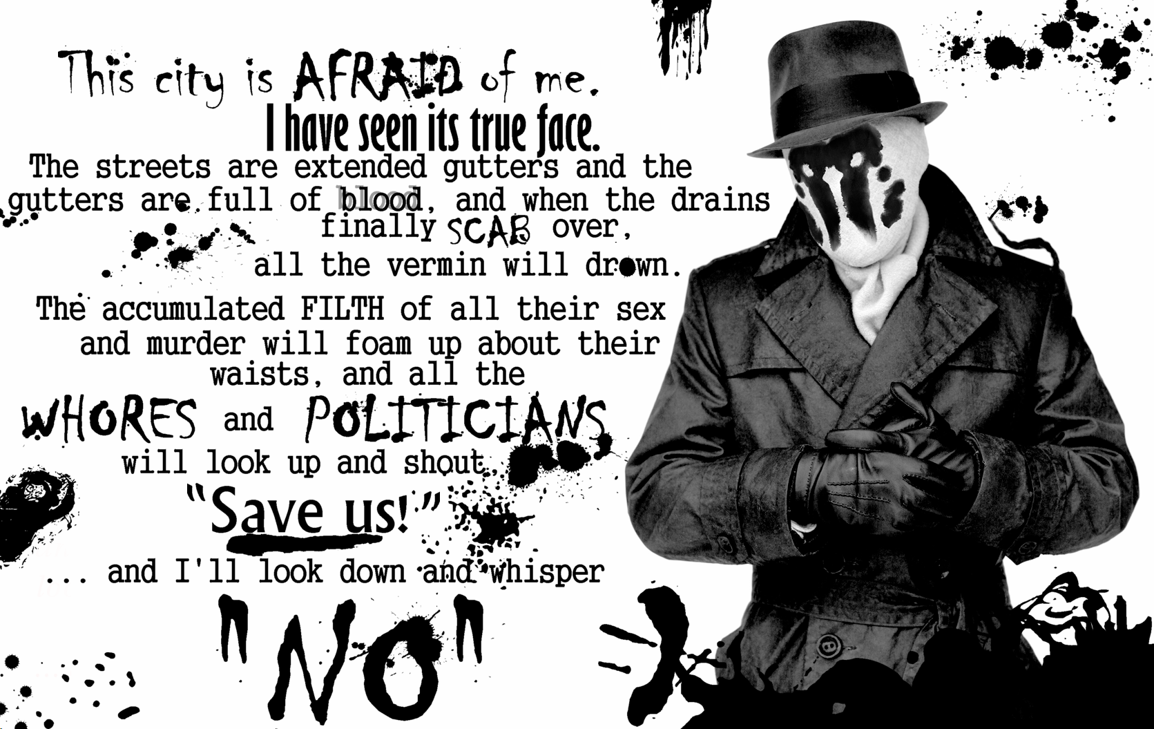 Free Download Rorschach Watchmen Wallpapers 1671x1055 For Your