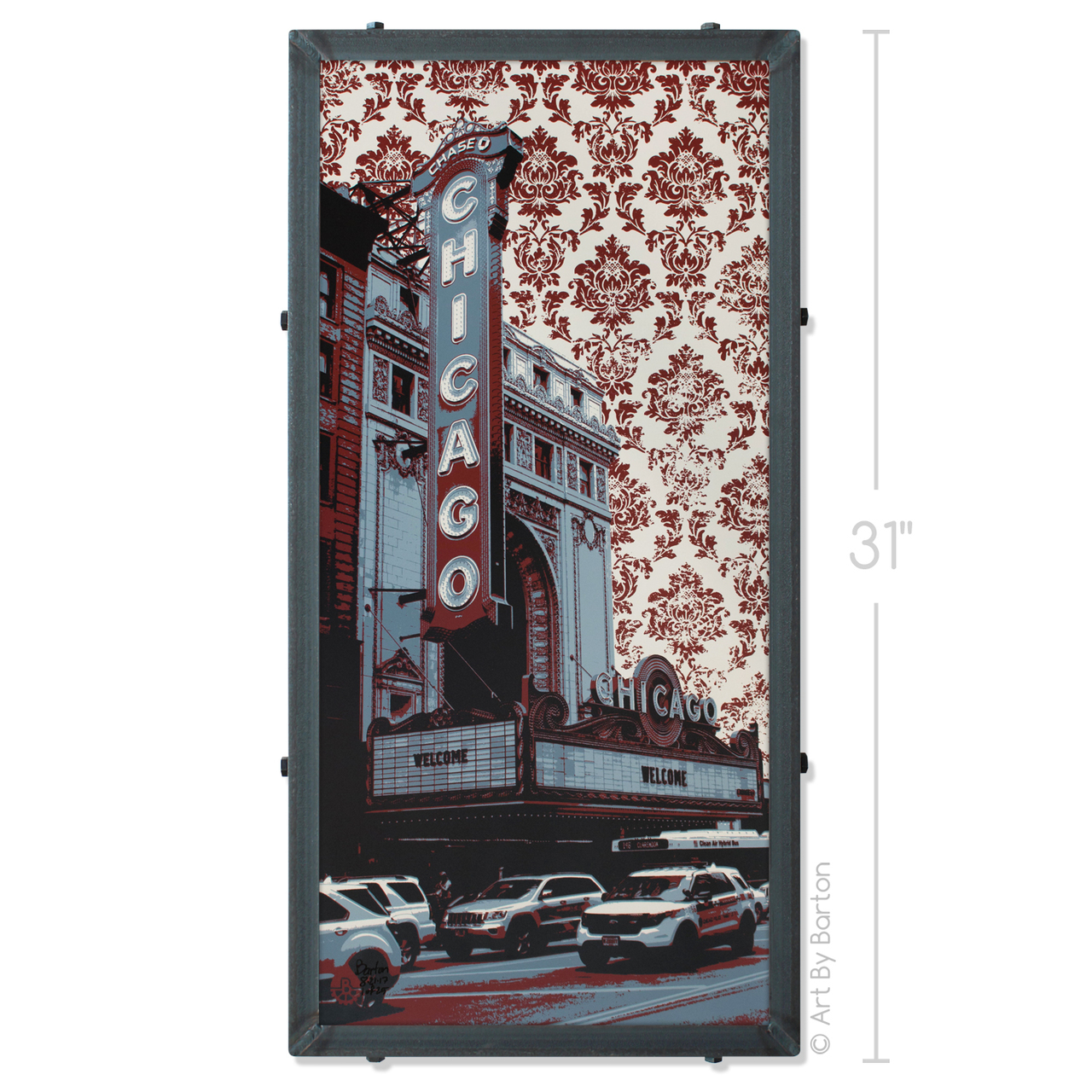 Chicago Theater Wallpaper Art By Barton