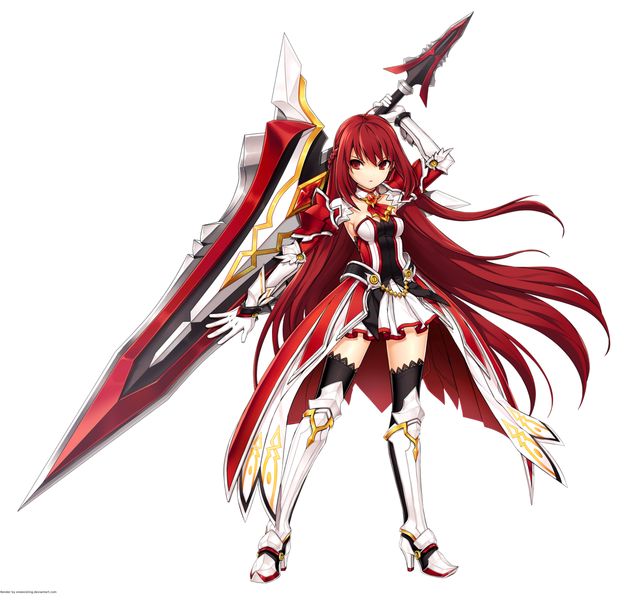 Elsword Hq Render Of Elesis As Grand Master By Oneexisting On