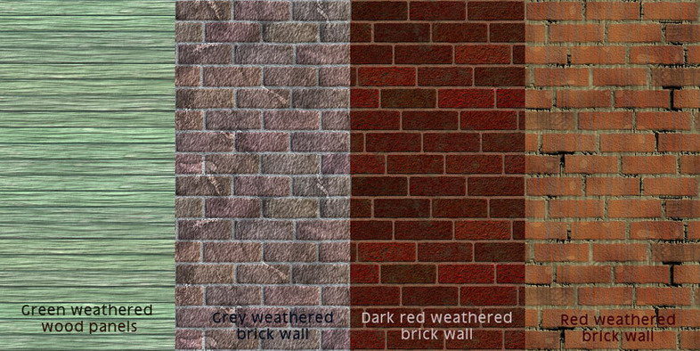 Mod The Sims Weathered Walls For Realistic Used Looking
