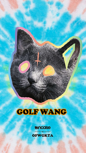 Ofwgkta Wallpaper iPhone Odd Future Tron Cat Tie Dye