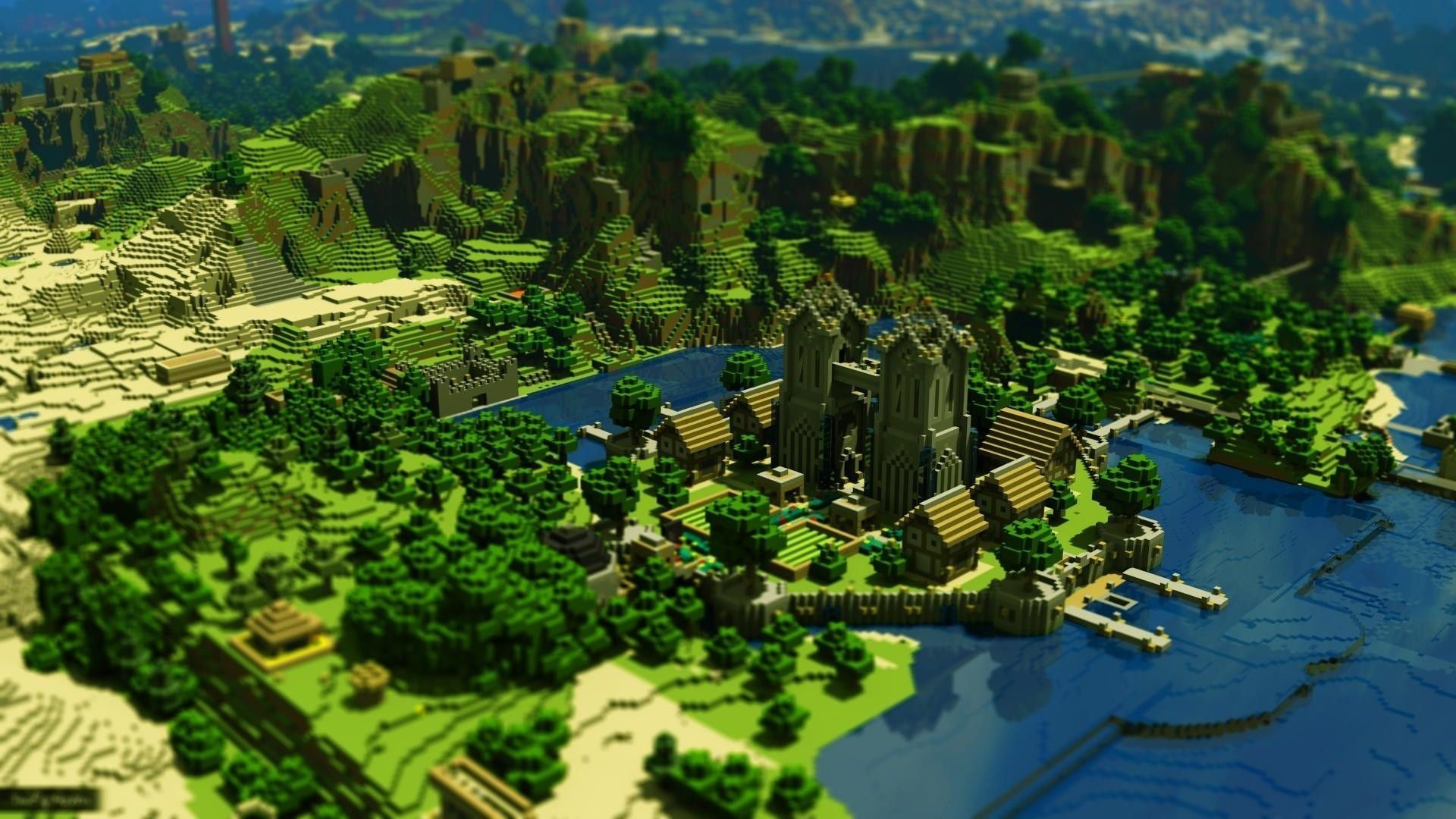Epic Minecraft Background Image