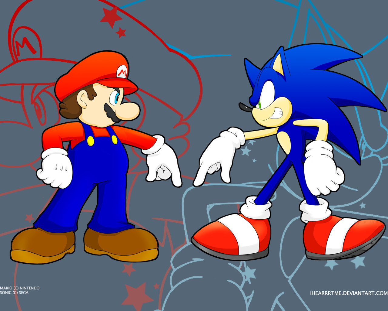 Who Wins Mario vs Sonic wallpaper by ChosenMii on DeviantArt