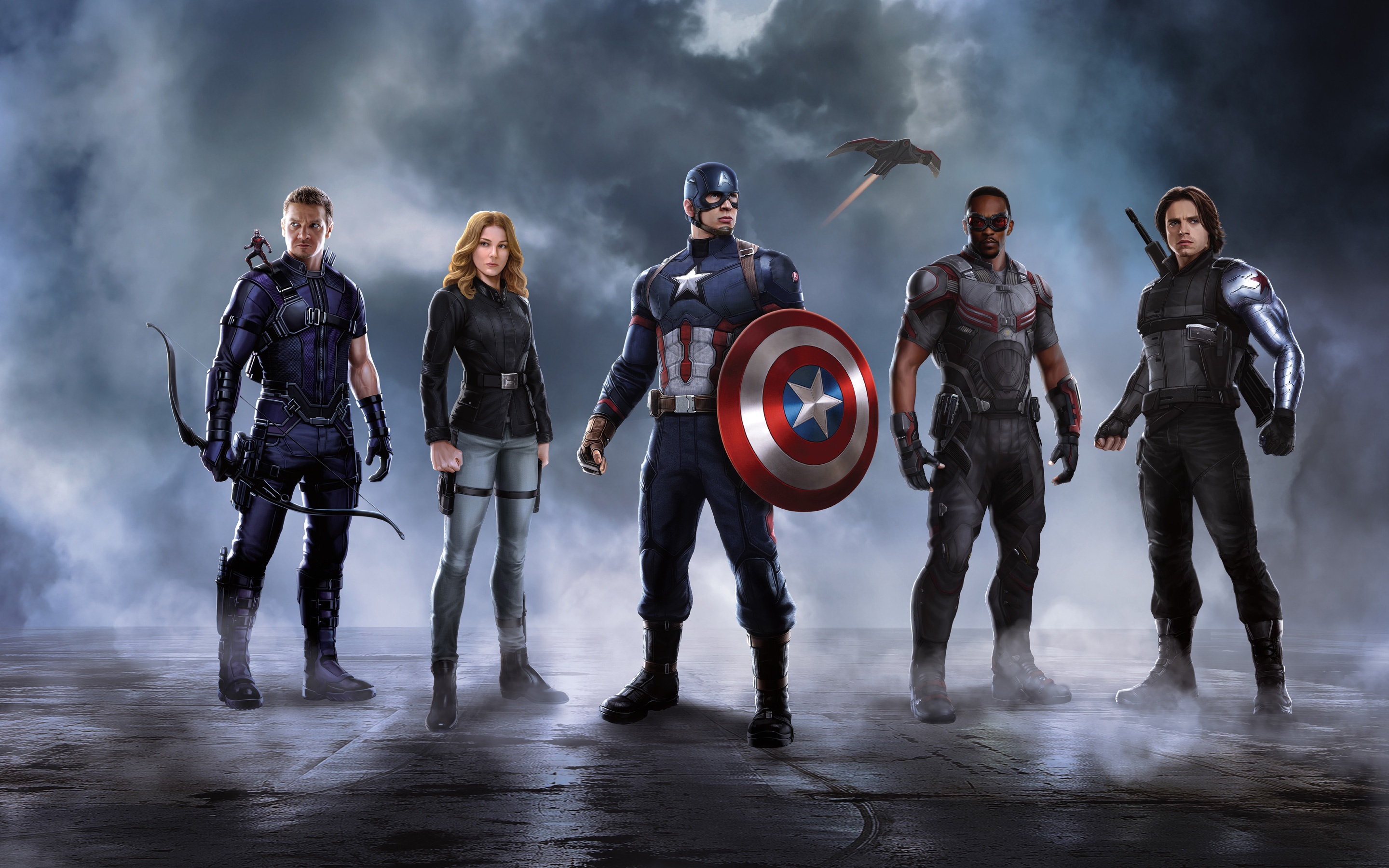 Civil War Captain America Team Wallpaper HD