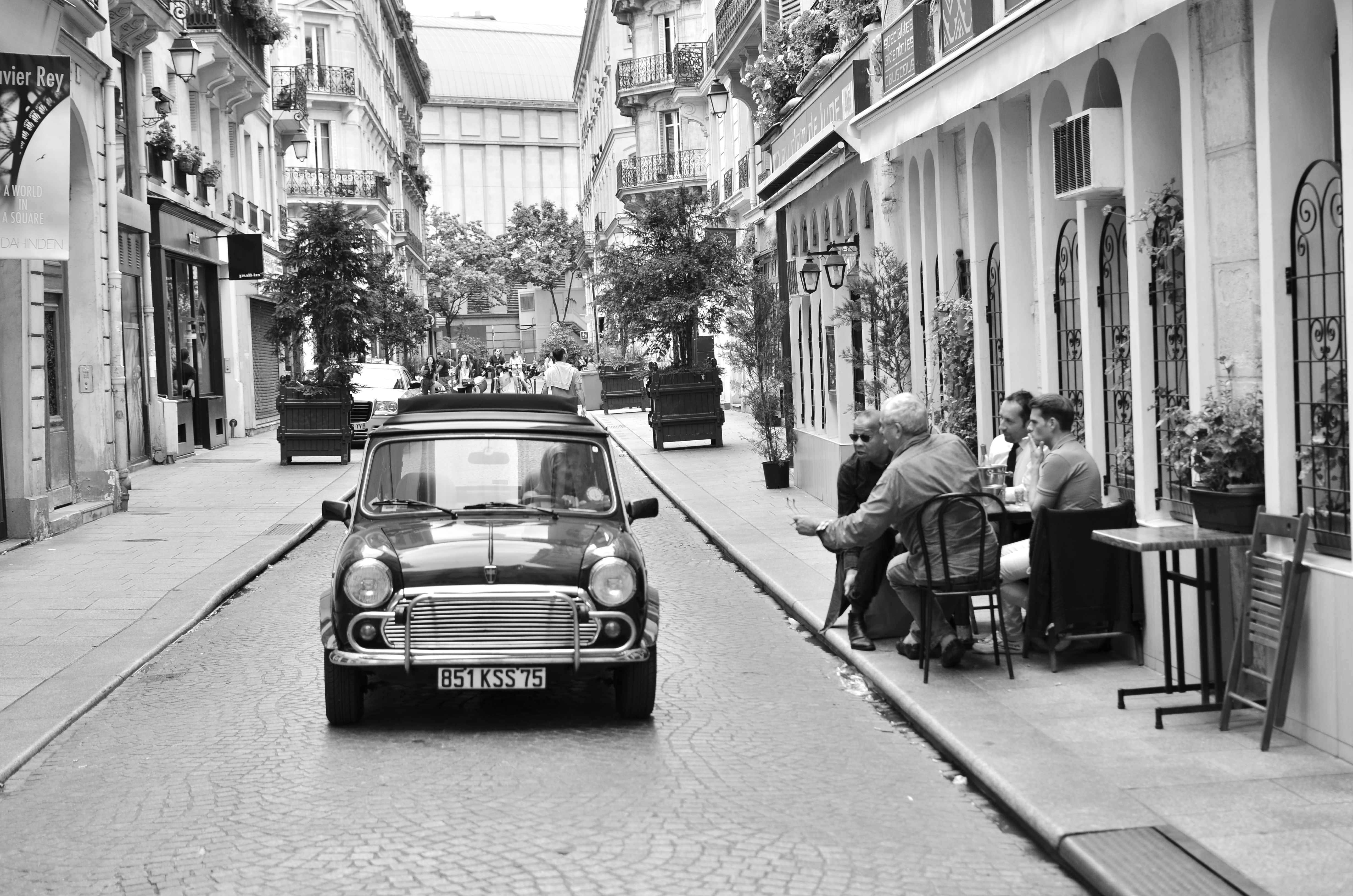 Paris Street Black And White Background Inspires All Of Us In