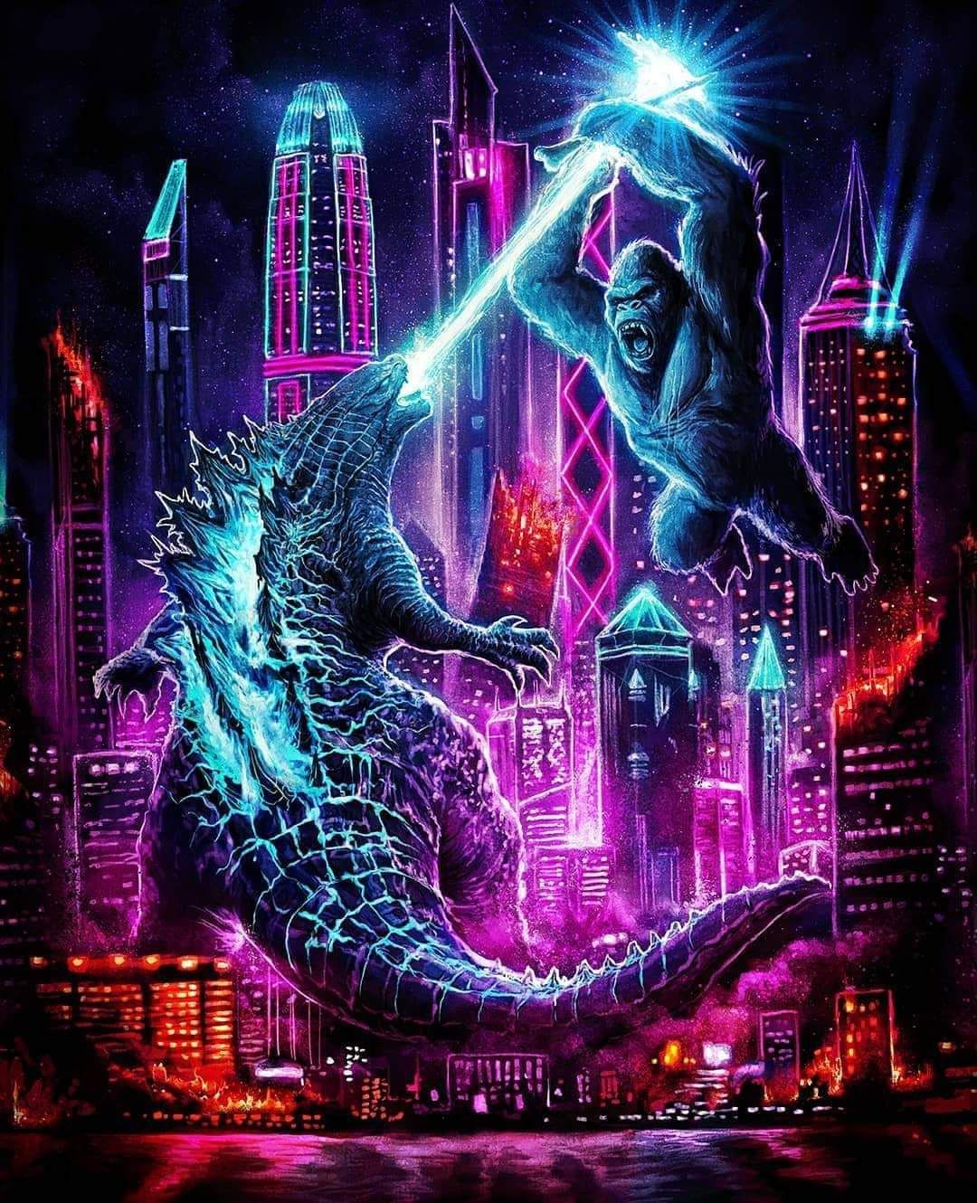 Godzilla Vs Kong In Wallpaper