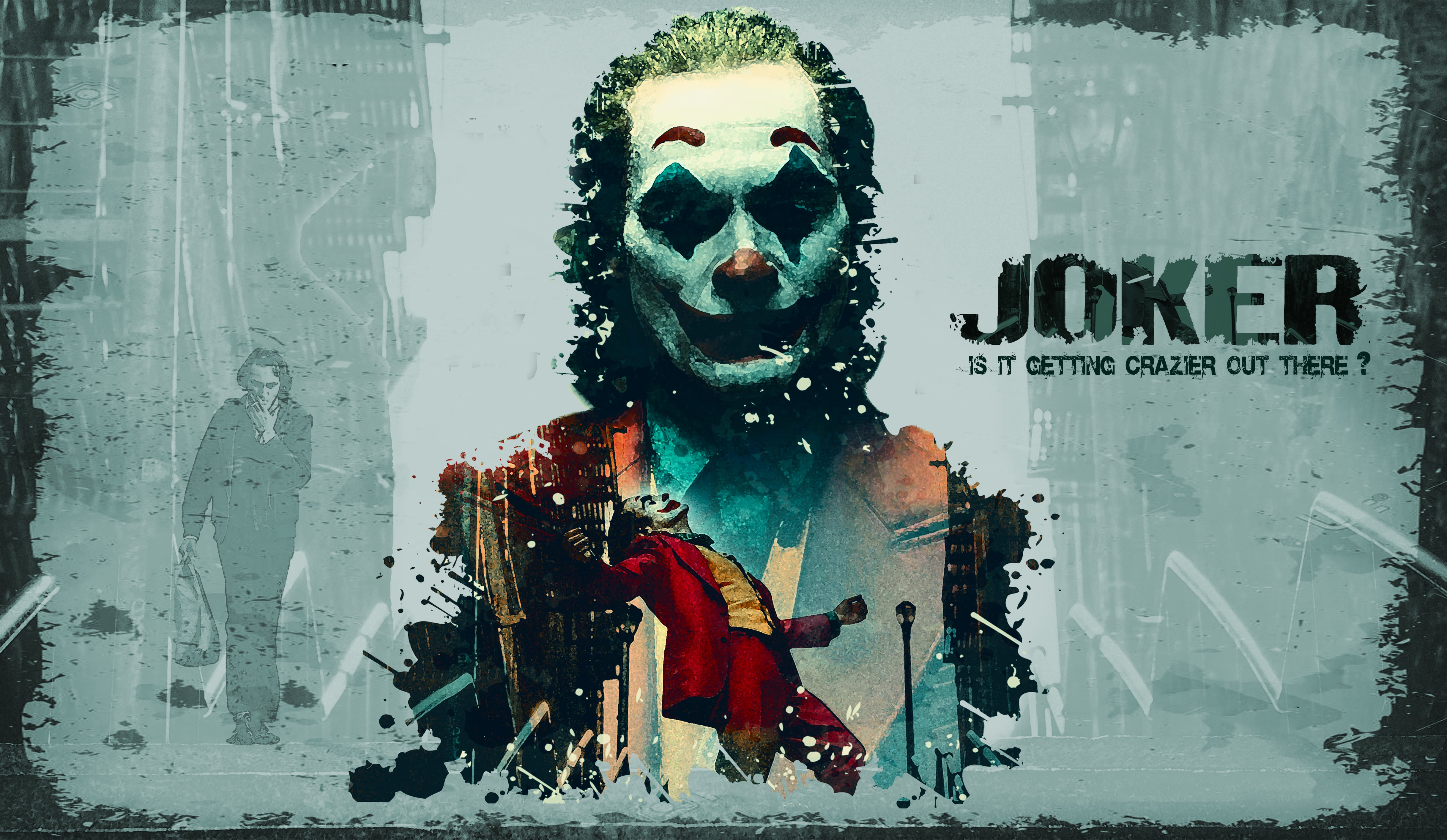 Movie Joker Poster Wallpaper Background Image   uBackgroundcom 4870x2827