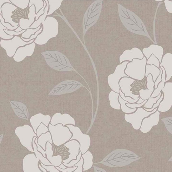 Floral Neutral Wallpaper From Wilko Bedroom