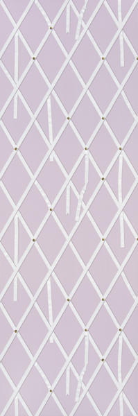 Momo S Modern Lattice Trellis With Ribbons Wallpaper Ele