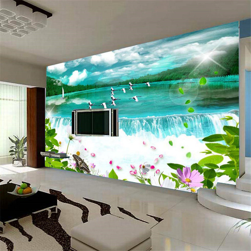 Custom Large Mural Tv Background Wallpaper Wall Backdrop