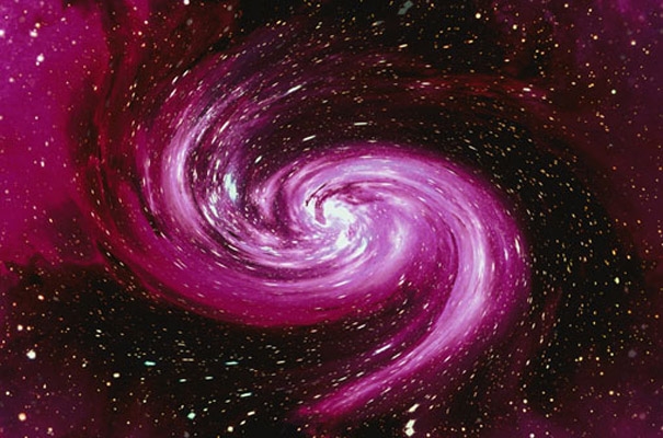 Purple Swirl Galaxy Wall Mural Outer Space Murals
