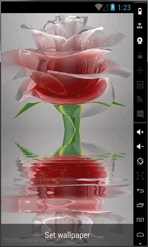 Free download Download Glass Rose Live Wallpaper free for your Android  phone [480x800] for your Desktop, Mobile & Tablet | Explore 46+ Live Rose  Wallpaper Free Download | Red Rose Wallpaper Free