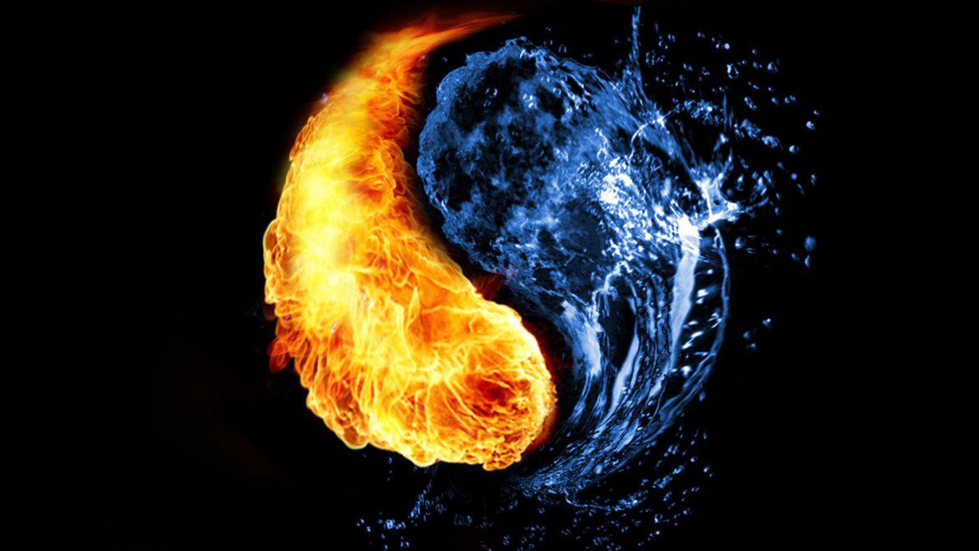 Water and fire wallpaper   SF Wallpaper