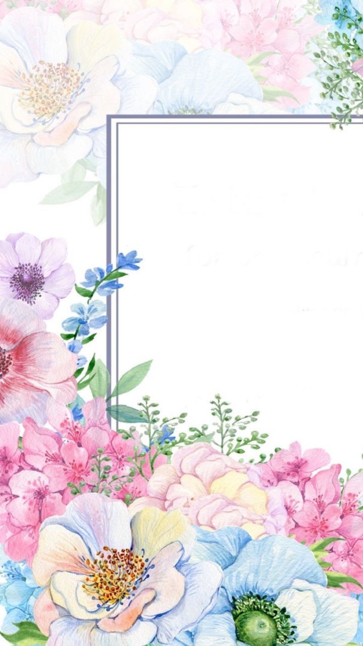 Hypatia On Background Flowery Wallpaper