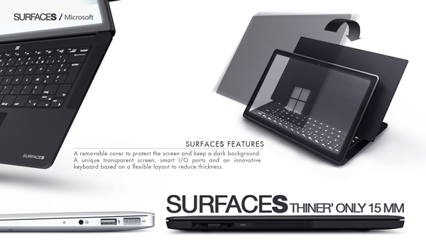 Look To Microsoft Surface Ultrabook Concept Design Pureinfotech