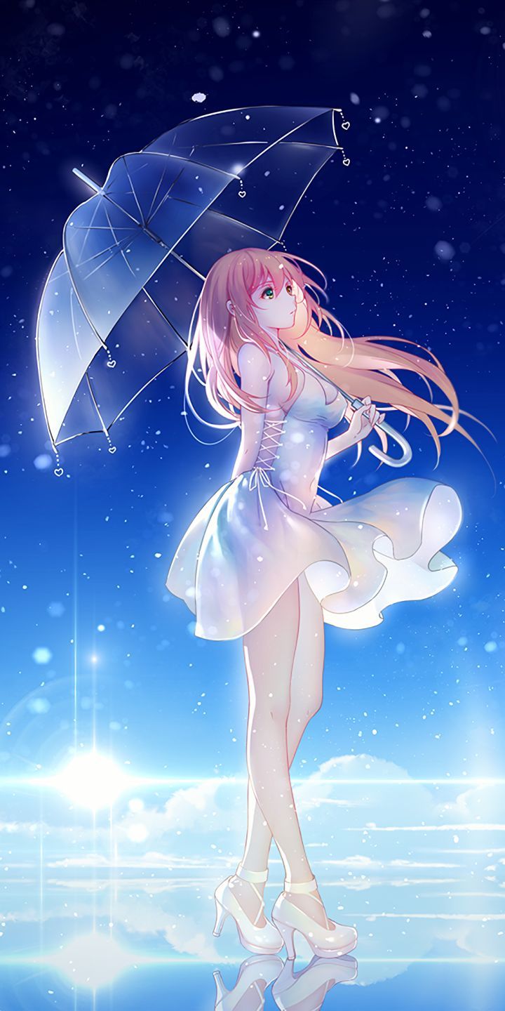 Premium AI Image | Two anime girls standing in the rain