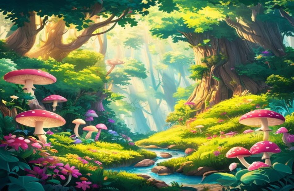 Anime Forest Background