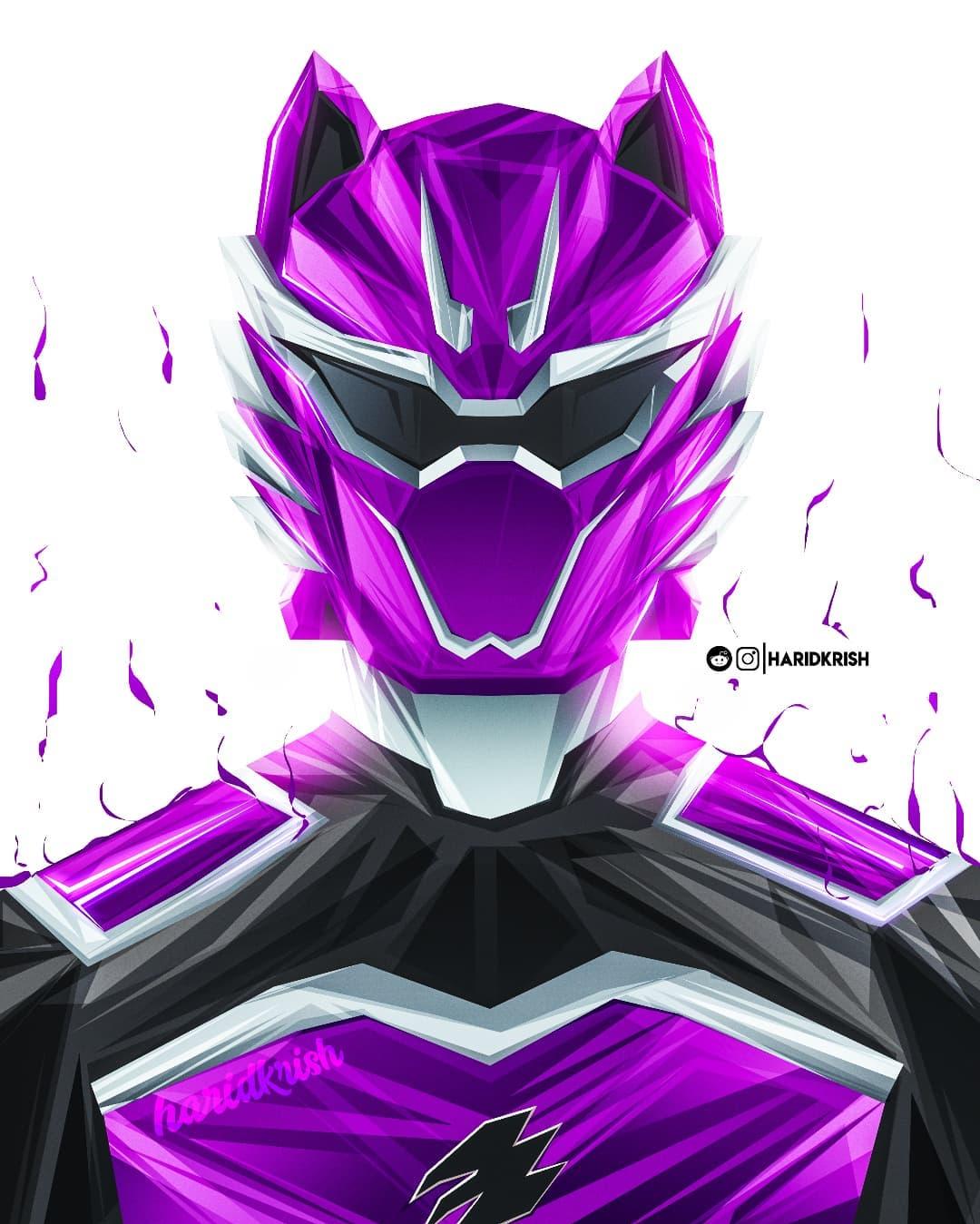 My third Power Rangers portrait artwork This is Wolf ranger from