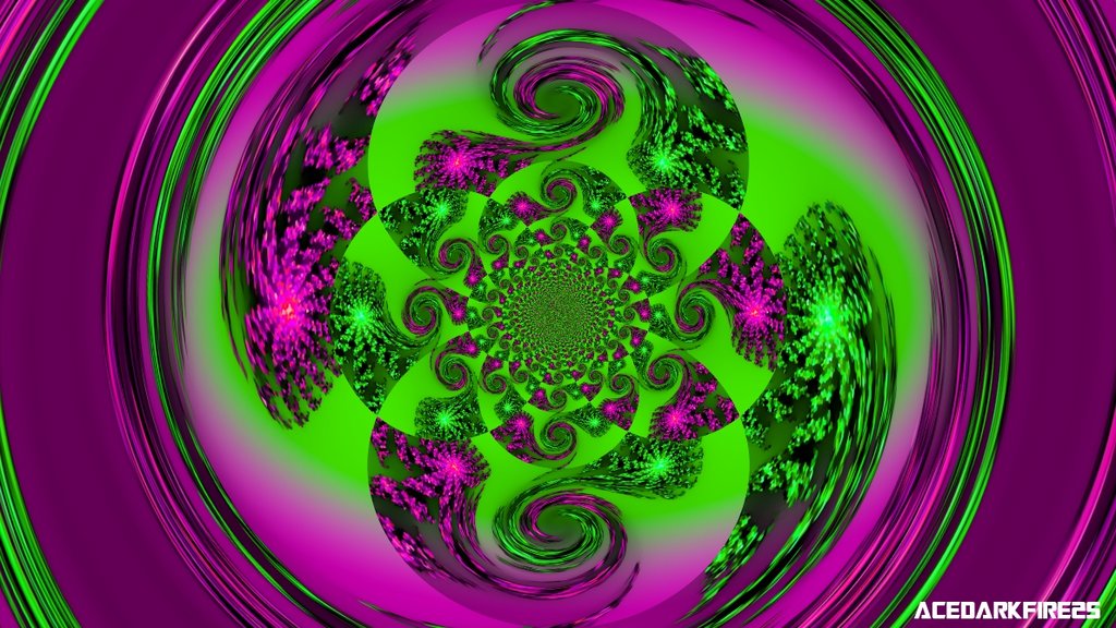 Purple And Green Swirl Background By Acedarkfire25