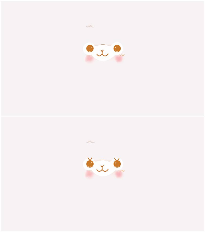Alpacasso Facial Desktop Wallpaper Macaron White By Jellysfancy