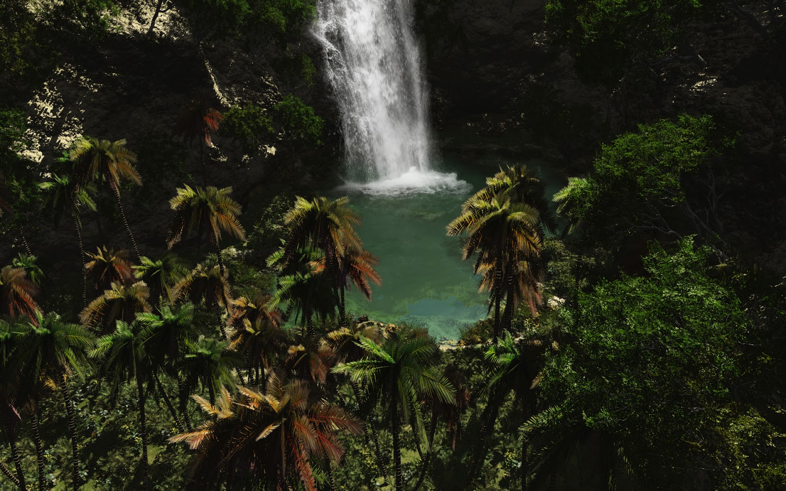 Beautiful Waterfall HD Wallpaper