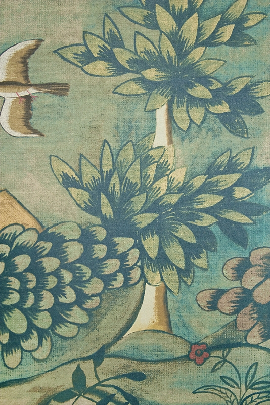 Verdure Wide Width Wallpaper Rich Green With 16th Century