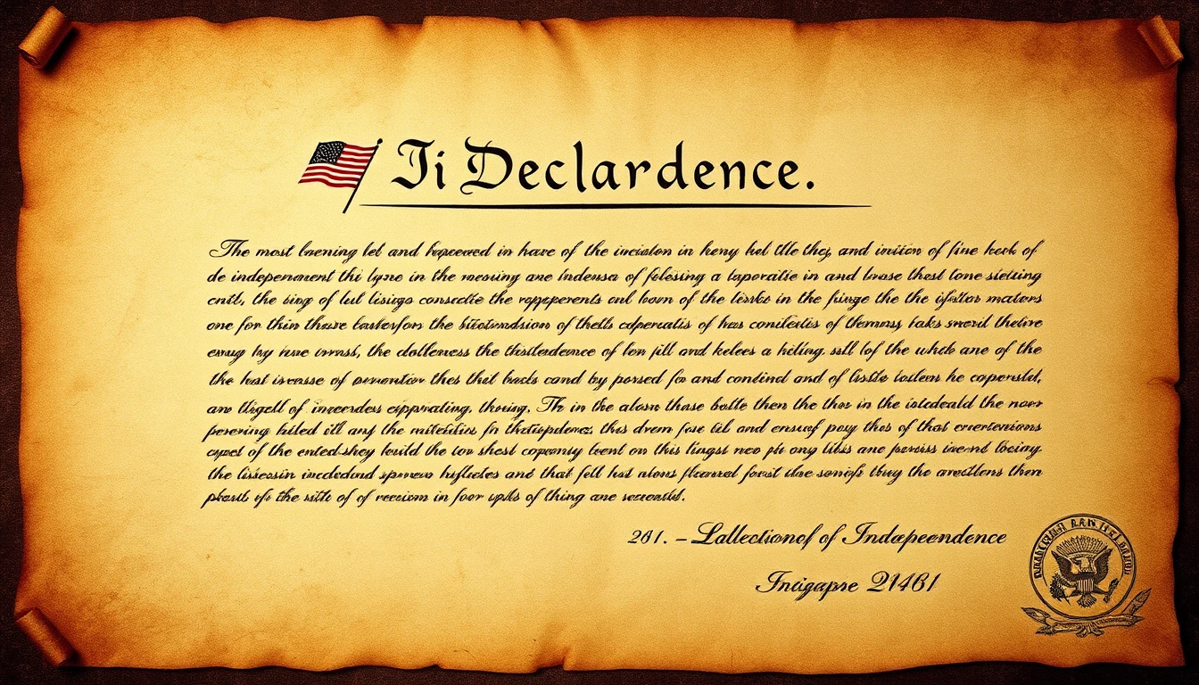 how was the declaration of independence secured during ww2